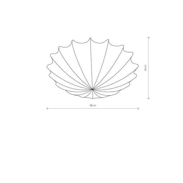 Duży plafon do sypialni FORM 80cm 9672