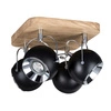 Ball Wood Lampa Sufitowa Incl. 4xLED GU10 5W Dąb Olejowany/Czarny 5133474