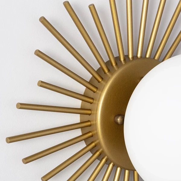 Kinkiet Złoty Kula Mleczna E27 Abruzzo Vittoria 30cm