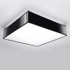 Plafon Sollux HORUS 45 Lampa sufitowa PVC, Stal, czarny 3 x15W LED, SL.0139