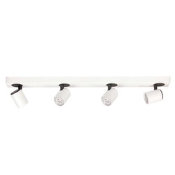 Lampa sufitowa reflektor ELVIRA 76cm 4xGU10 | biały/czarny