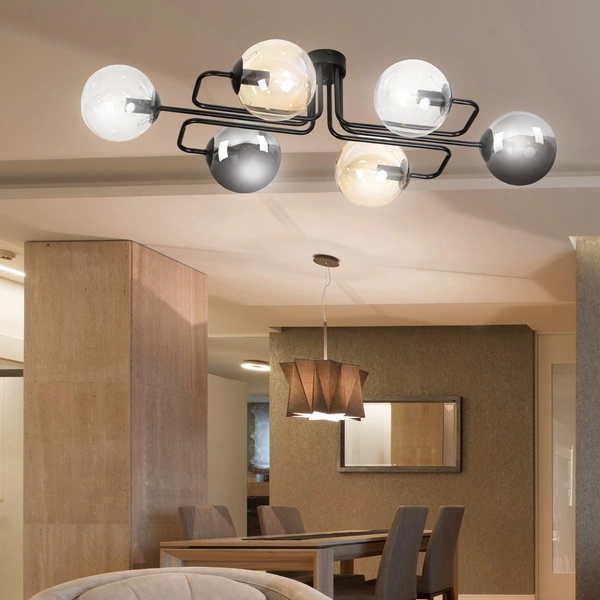 Lampa sufitowa Emibig BRENDI 6A BL MIX 1 834/6A1