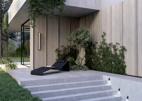 Lampa sufitowa OUTLINE LED M wys.9cm szer.5.8cm dług.100cm 35W 3000K 1800lm IP44 | Czarny