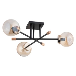 Lampa sufitowa ALFA TRANSFER MAX CZARNA 3xE14 70cm | 62308