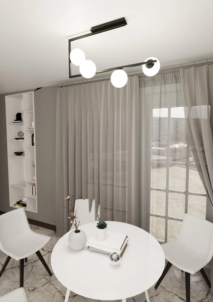 Lampa sufitowa Emibig SOMA 4 BL OPAL 1291/4