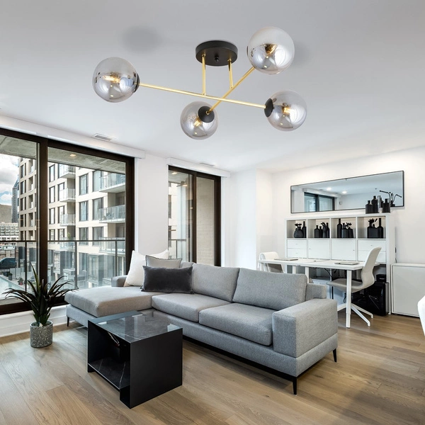 Lampa sufitowa Emibig MAGNUM 4 BL GRAFIT 1269/4