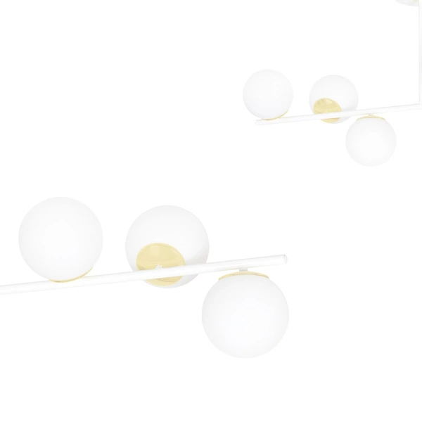 Lampa sufitowa Emibig FLOKI 6 Biały GOLD 1023/6