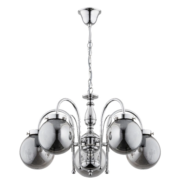 Żyrandol ALFA HERO CHROM 5xE14 53cm | 28285