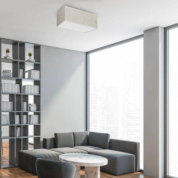 Lampa sufitowa LINO, MLP7495, biały/szary, 2x60W E27