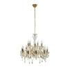 Żyrandol z kryształkami MARIA TERESA 30-95810 złoty/transparentny 15x40W E14