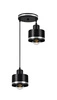 Lampa wisząca WAMA, czarny/srebrny, 2x40W E27