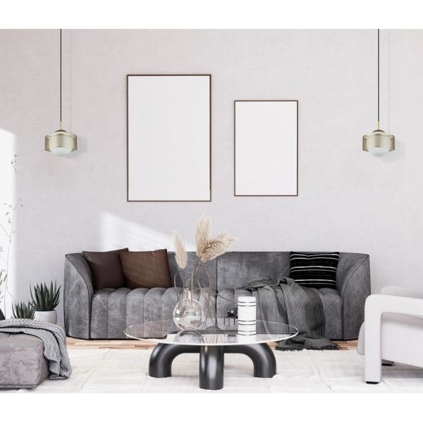 Lampa wisząca Lomica śr. 25cm E27 | złoty