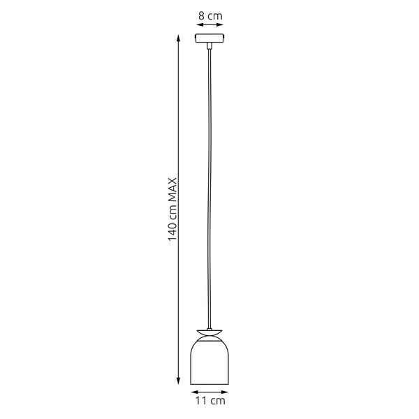 Lampa wisząca Emibig TARGET 1 BL 1400/1