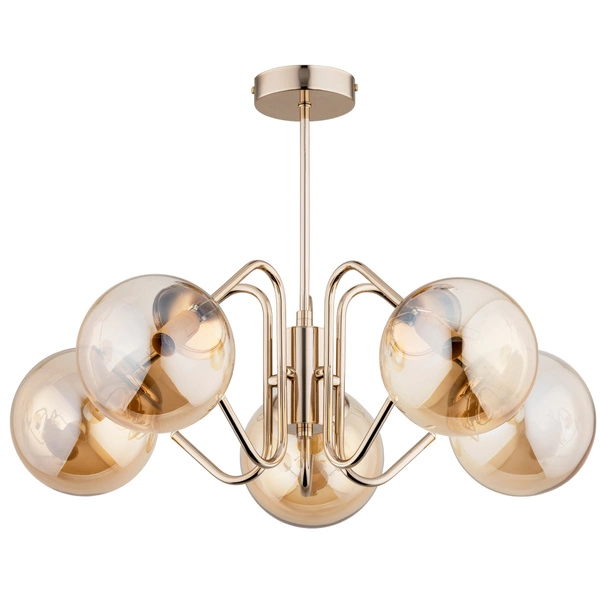 Lampa sufitowa ALFA YUMA ZŁOTA 5xE14 58cm | 28685