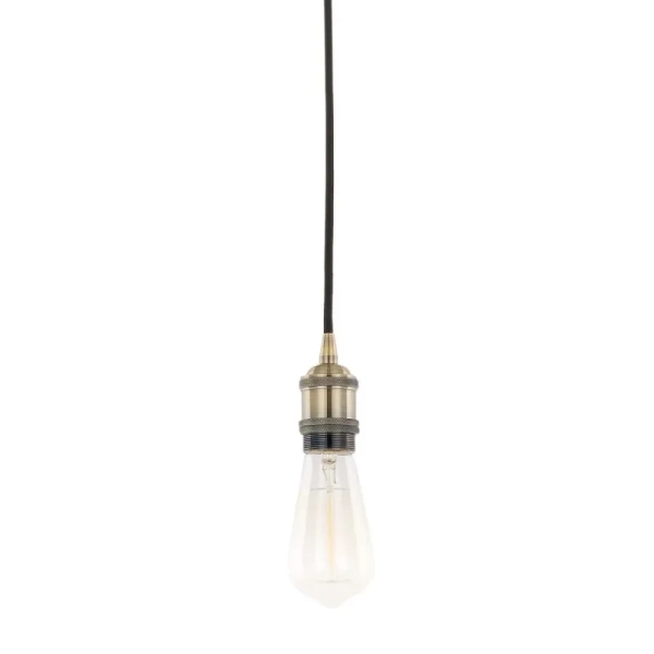 Industrialna oprawa wisząca CLASSO E27 60W wys. 150cm | mosiądz