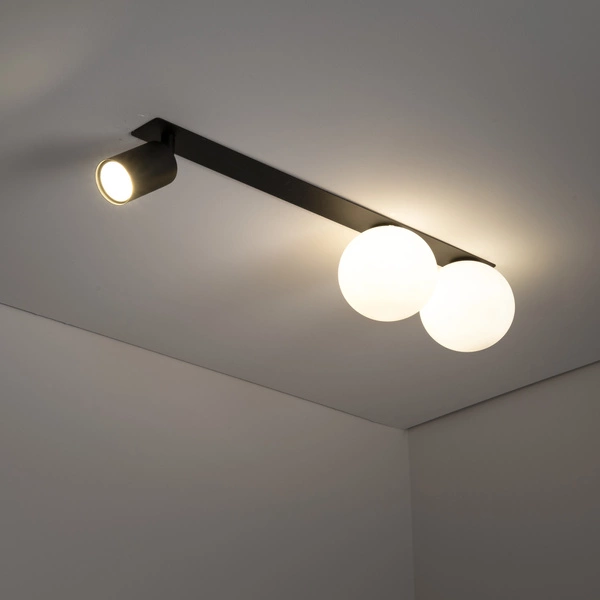 Lampa sufitowa podtynkowa VOX3 GU10 2xG9 szer.64cm | Biały - Czarny 10928