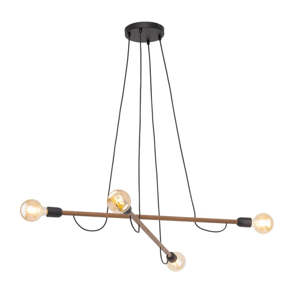 HELIX WOOD ORZECH LAMPA WISZĄCA 4 PŁ 4949