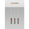 Lampa Wisząca ZANE 3 SL.0967 szara 3xGU10