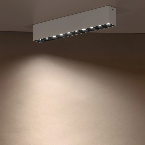 Liniowa oprawa natynkowa MIDI LED 38,5cm 40W ciepła 3000K | biały 10050