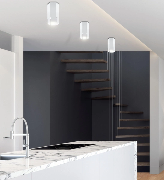 Lampa sufitowa TUBA 2282824, biała, 1x25W GU10