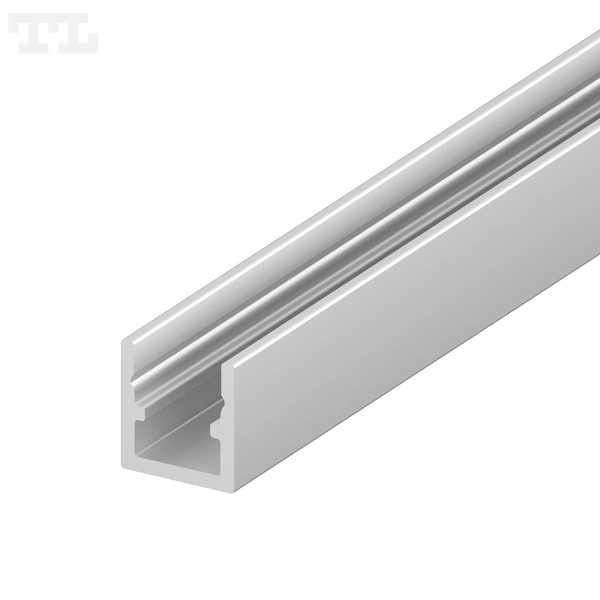 Profil LED P4-4 MIKRO natynk 100cm szer. 7mm | do osłonek C21 | Srebrny