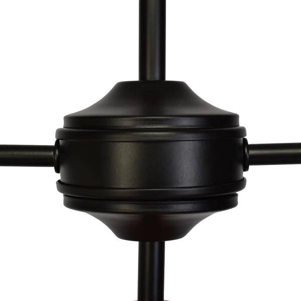 Lampa sufitowa SALMA, czarny/drewno, 3x60W E27, MLP6297