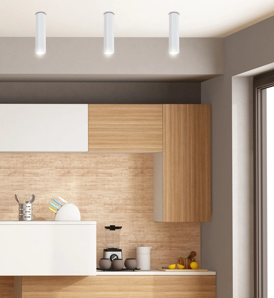 Lampa sufitowa 6-kątna TUBA 2282800, biała, 1x15W GU10