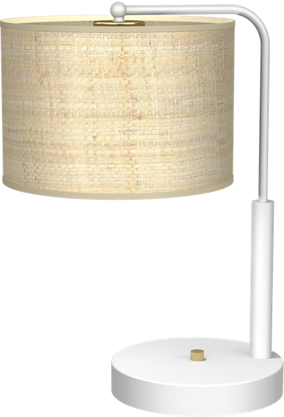 Lampa gabinetowa MARSHALL, MLP7491, biały/rattan, 1x60W E27