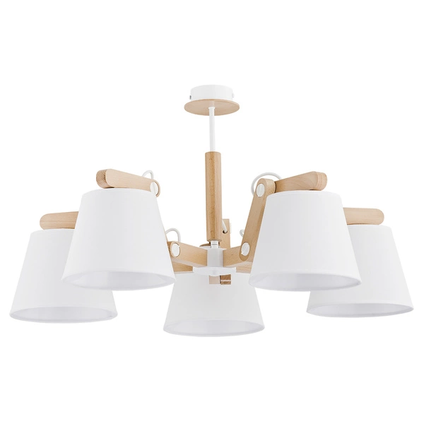 Lampa sufitowa ALFA JOGA BIAŁA 5xE27 60cm | 23975