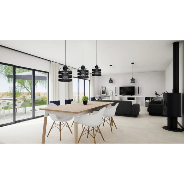 Lampa wisząca listwa LARS, czarna, 3x60W E27, MLP799