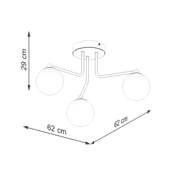 Żyrandol ASTRAL 3 biały