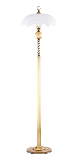Klasyczna Lampa podłogowa JUPITER wys. 152cm 1xE27 15W IP20 | Mosiądz patynowany