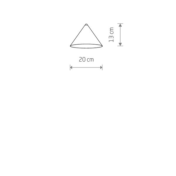 Klosz CAMELEON ZENITH S wys.13cm szer.20cm | Terracotta 11503