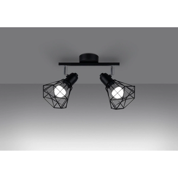 Lampa sufitowa ARTEMIS 2, czarny/chrom, 2x40W E14, SL.1106