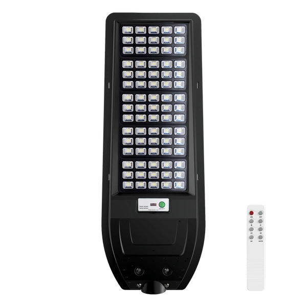 Latarnia solarna Via, czarna, 200W LED, barwa zimna 6000K, 2400lm, EKO9096