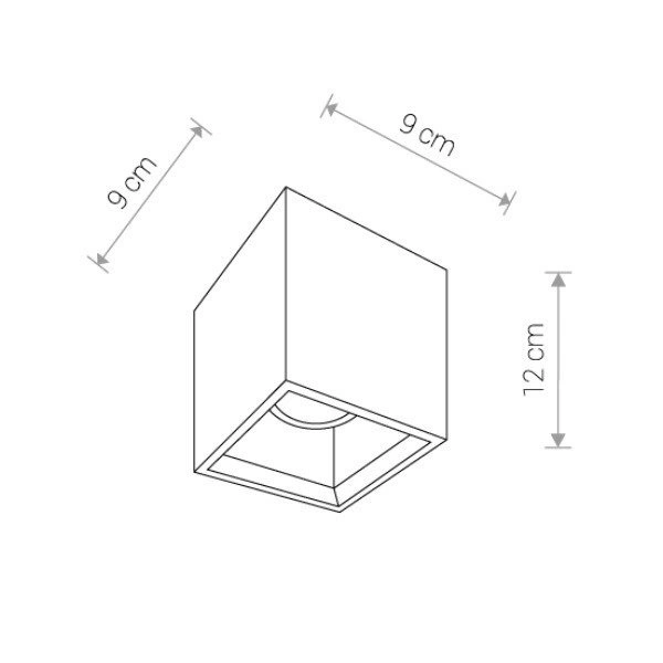 Lampa sufitowa Z BETONU BOLD S 9388