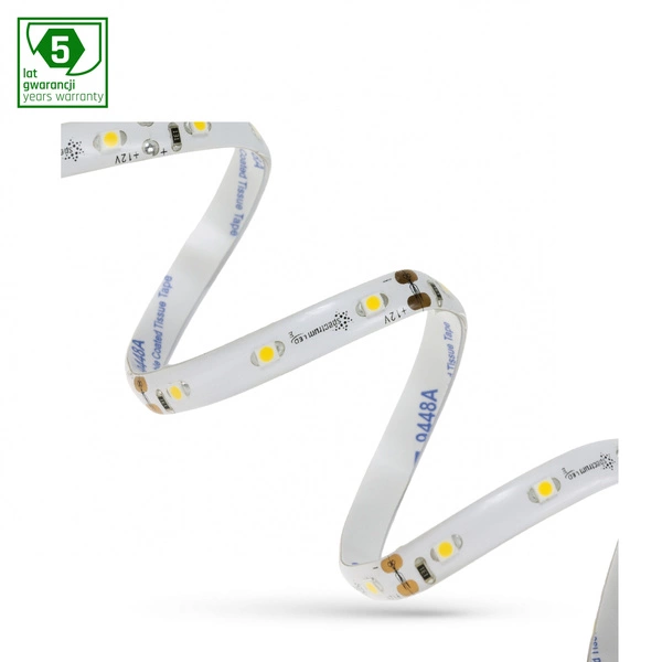 PASEK LED 20W 3528 60LED WW 5 lat 1m (rolka 5m) -bez osłony