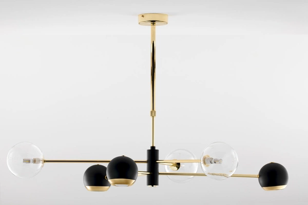 Nowoczesny Żyrandol MOKA wys. 47-69cm 3xG9 3xGU10
14W IP20 | Złoty