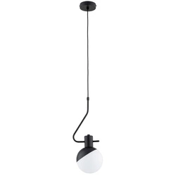 Lampa wisząca ALFA ENIGMA CZARNA & BIAŁA 1xE14 16cm | 61452
