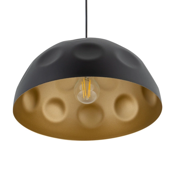Lampa wisząca HEMISPHERE HIT L BLACK - GOLD śr. 50cm E27 | czarny/złoty 10703