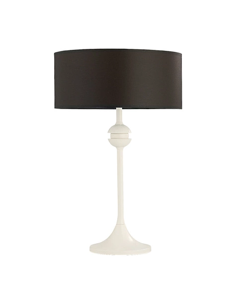 Klasyczna Lampka biurkowa KASZMIR wys. 54cm 1xE27 15W IP20 | Biały mat