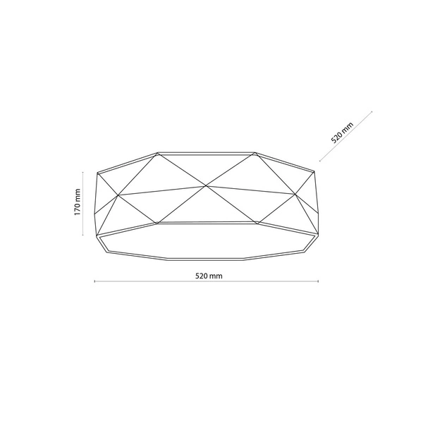 KANTOOR NATURE LAMPA SUFITOWA 4PŁ 520 6195