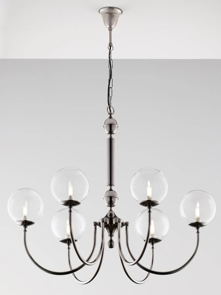 Nowoczesny Żyrandol BRILLANTE wys. 105cm 6xG9 14W IP20 | Czarny