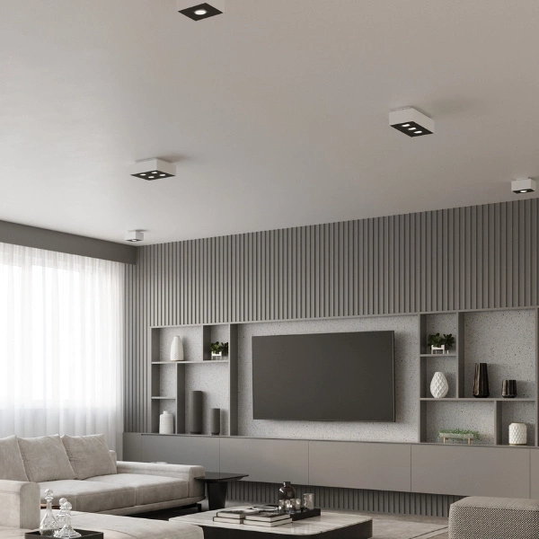 Nowoczesny plafon MONO 4 SL.0069 Biały 4xGU10