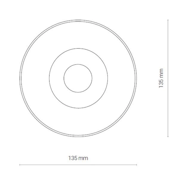 Lampa sufitowa plafon IOS 30W LED 4000K kąt 36° | czarny 8727