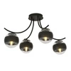 Lampa sufitowa Emibig BOSTON 4 Czarny/STRIPE 1111/4
