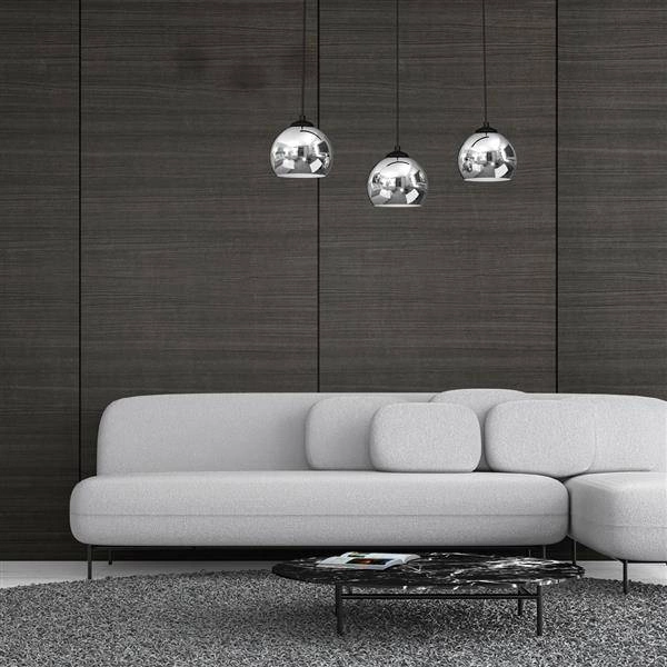 Lampa wisząca TORO, MLP7468, czarny/chrom, 3x40W E27