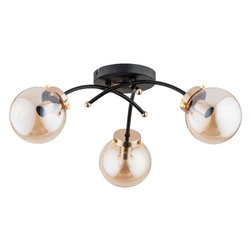 Lampa sufitowa ALFA NATELLA CZARNA 3xE14 52cm | 63050