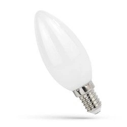Żarówka LED ŚWIECOWA E14 230V 4W COG WHITE biała ciepła 3000K