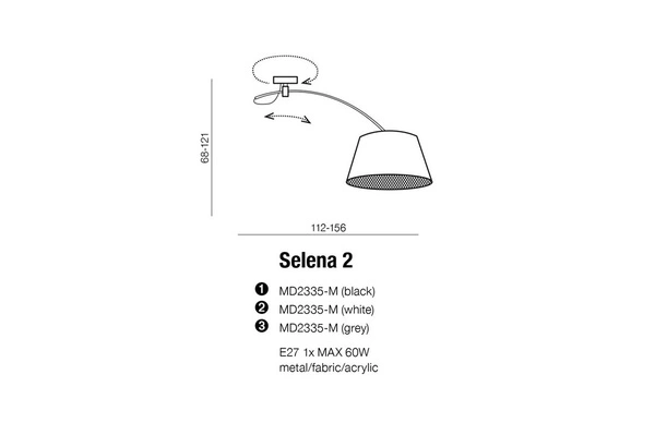 Azzardo SELENA 2 LAMPBODY 2284